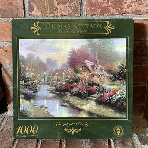 NEW Sealed Thomas Kinkade "Lamplight Bridge" 1000 Piece Puzzle